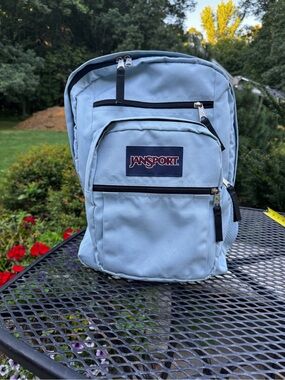 Jansport Light Blue Classic Backpack with Front Organizer